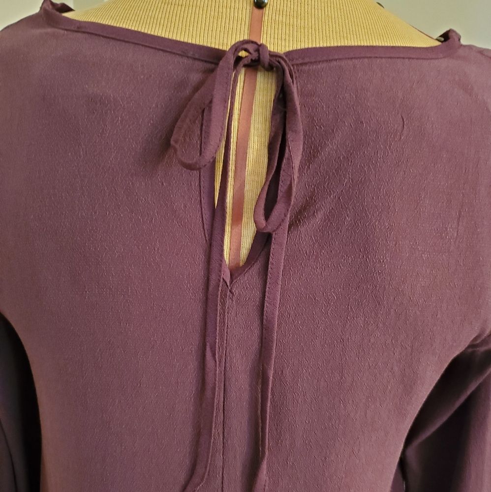 Blue Rain bell sleeve size S EUC top - Picture 5 of 8